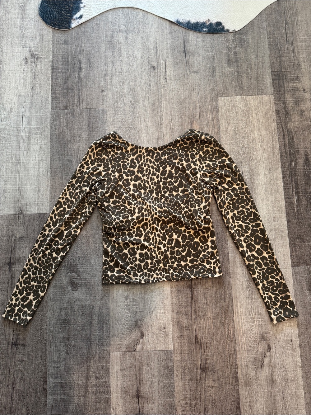 Cotton On Leopard Print Long Sleeve Top